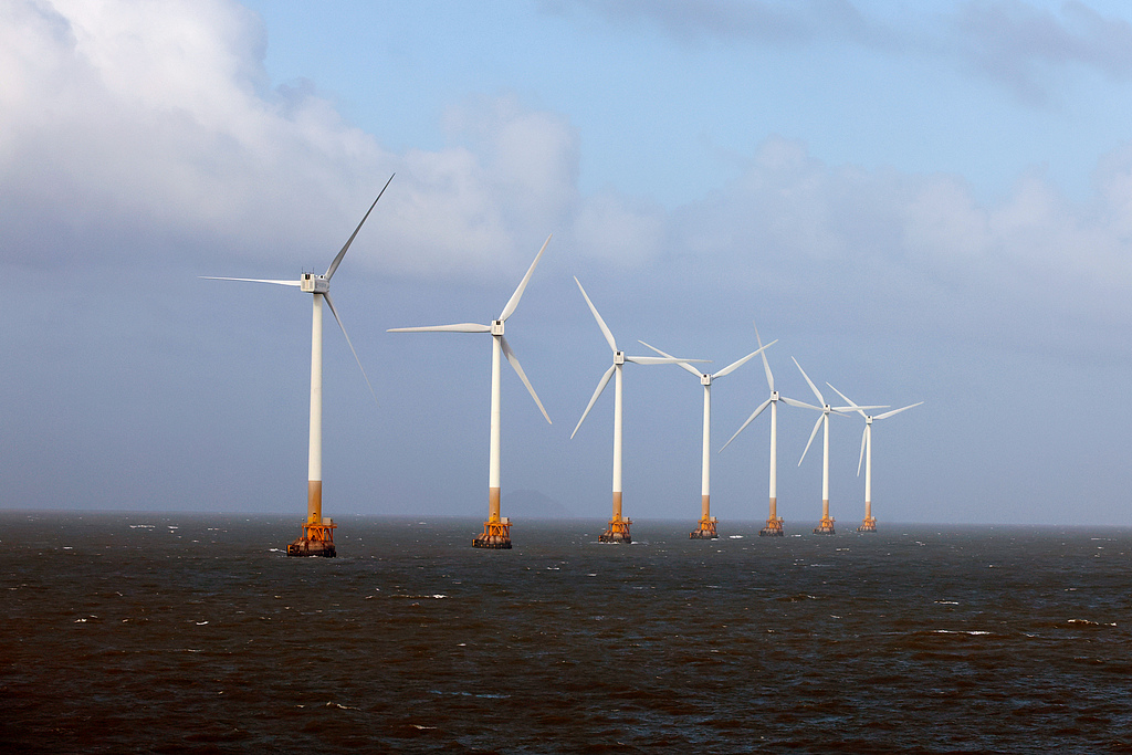 海上风电场实景